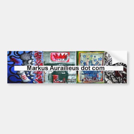markus aurailieus dot com bumper sticker (Voorkant)
