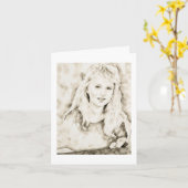 Marla Kay Mangan als Computer Ink Wash Kaart (Gele Bloem)