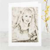 Marla Kay Mangan als Computer Ink Wash Kaart (Gele Bloem)