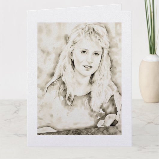 Marla Kay Mangan as Computer Ink Wash Kaart (Voorkant)