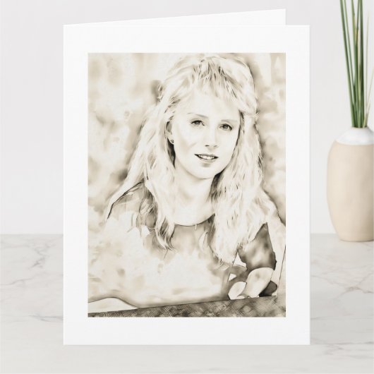 Marla Kay Mangan as Computer Ink Wash Kaart (Voorkant)