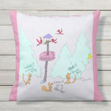 Marla Kay Mangan Fruit Cake Outdoor Jumbo Pillow