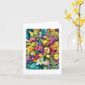 Marla's Flowers .... card Kaart (Gele Bloem)