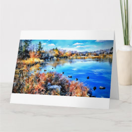 Marla's Water Color Pond card Kaart