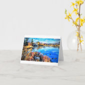 Marla's Water Color Pond card   Kaart (Gele Bloem)