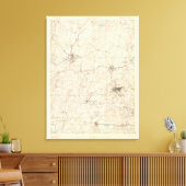 Marlboro, Massachusetts Canvas Afdruk (Insitu (Woonkamer))