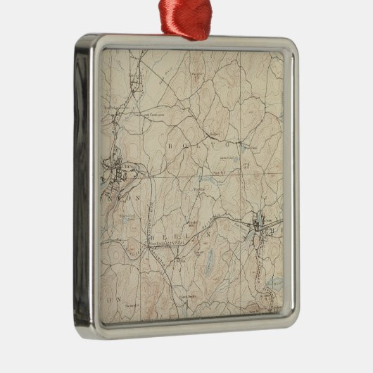 Marlboro, Massachusetts Metalen Ornament (Rechts)