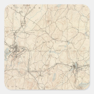 Marlboro, Massachusetts Vierkante Sticker