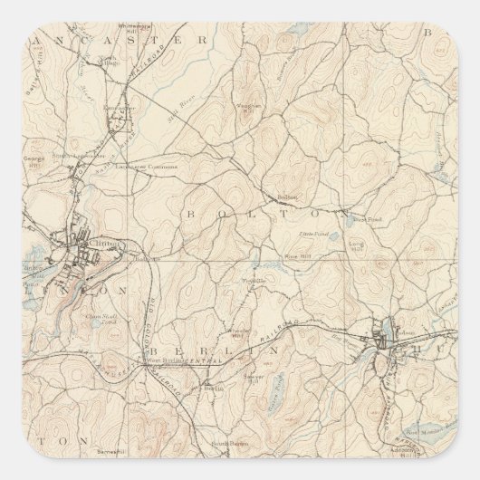 Marlboro, Massachusetts Vierkante Sticker (Voorkant)