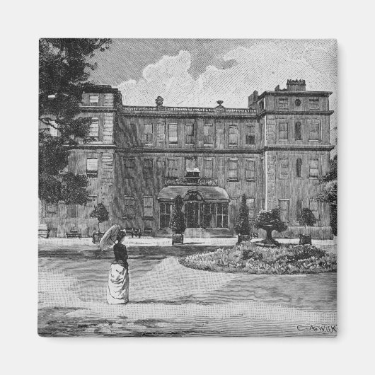 Marlborough House, uit de tuin, 1863 Magneet (Voorkant)