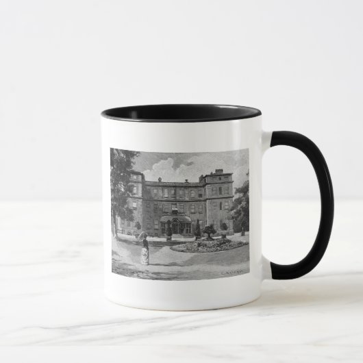 Marlborough House, uit de tuin, 1863 Mok (Rechts)