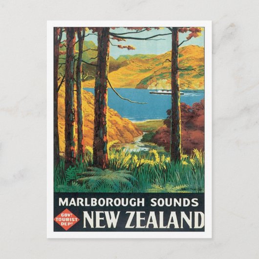  Marlborough Klinkt Nieuw-Zeeland Briefkaart (Voorkant)