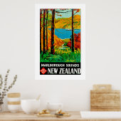 Marlborough Klinkt Nieuw-Zeeland Poster (Keuken)