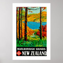 Marlborough Klinkt Nieuw-Zeeland Poster