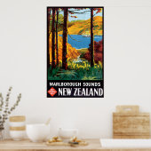 Marlborough Klinkt Nieuw-Zeeland Poster (Keuken)