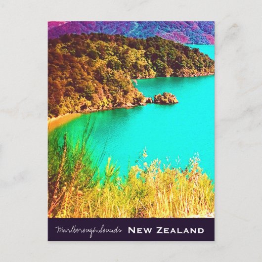 Marlborough Klinkt Nieuw-Zeeland reizen Briefkaart (Voorkant)