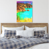 Marlborough Klinkt Nieuw-Zeeland reizen Canvas Afdruk (Insitu (Slaapkamer))