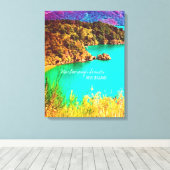 Marlborough Klinkt Nieuw-Zeeland reizen Canvas Afdruk (Insitu (Houten vloer))