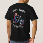 Marlee's Chopper Ride - Cool Motorcycle T-Shirt (Achterkant)