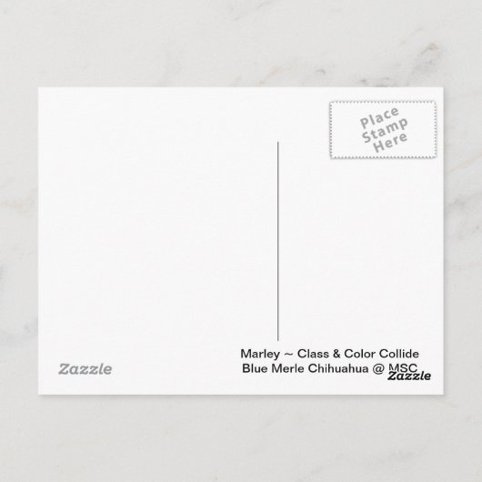 Marley~Class & Collide Briefkaart (Achterkant)