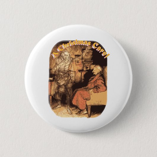 Marley en Scrooge Ronde Button 5,7 Cm (Voorkant)