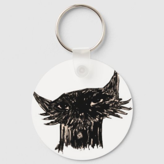 Marley Fish Cartoon Head Sleutelhanger (Voorkant)