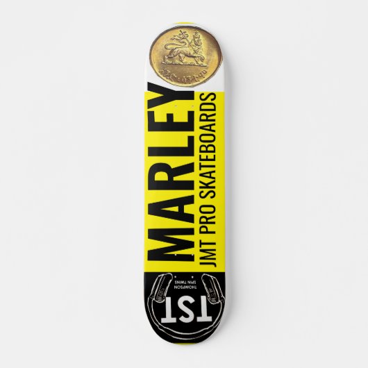 MARLEY JMT Pro Skateboards, 7¾" Deck Persoonlijk Skateboard (Voorkant)