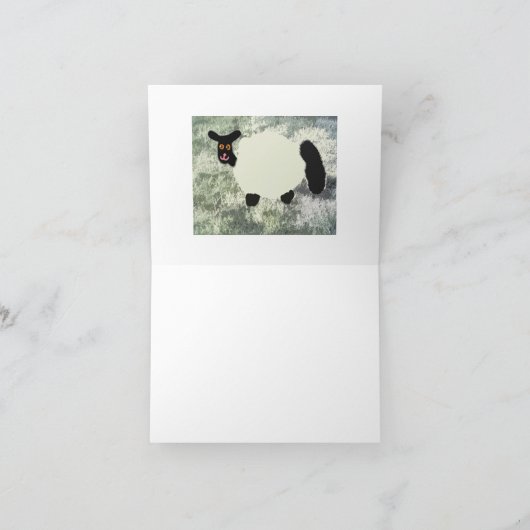 Marley The Popcorn 🍿 Sheep 🐑 Bedankkaart (Binnen)