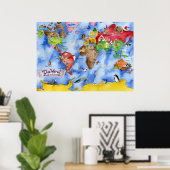 Marley Ungaro's "DEZE WERELD..." kinderkaart Poster (Thuiskantoor)