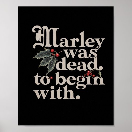 Marley was dood om te beginnen met een grappig cit poster (Voorkant)