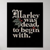 Marley was dood om te beginnen met een grappig cit poster (Voorkant)
