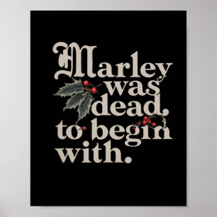 Marley was dood om te beginnen met een grappig cit poster