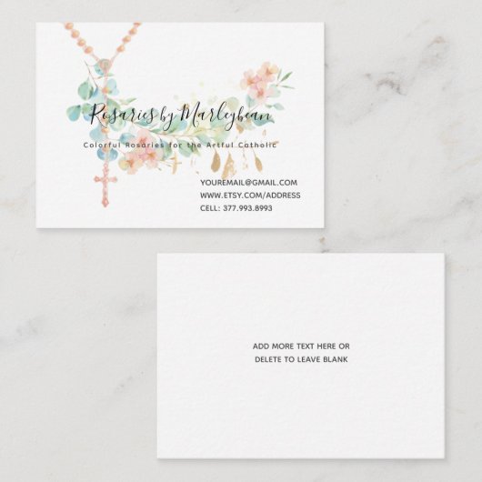 MarleyBean Visitekaartjes (Voorkant / Achterkant)