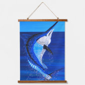 Marlijn & dolfijnvissen hangend wandkleed (Voorkant)