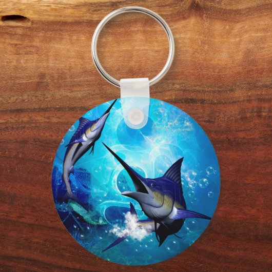 Marlijn met bellen sleutelhanger (Voorkant)