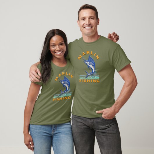 Marlijn vissen  t-shirt (Unisex)