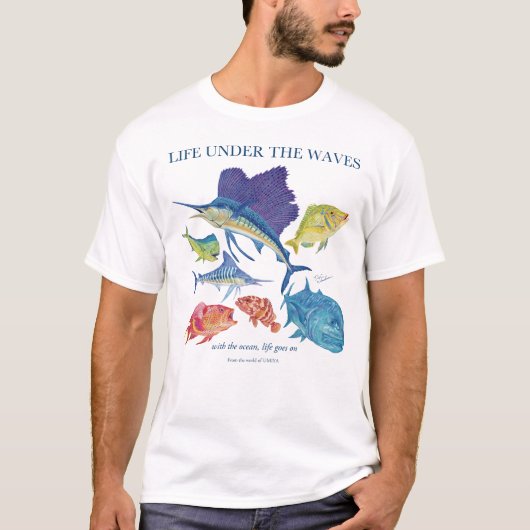 marlin and More | Ocean Life T-shirt (Voorkant)