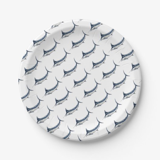 Marlin azul-redbubble papieren bordje (Voorkant)