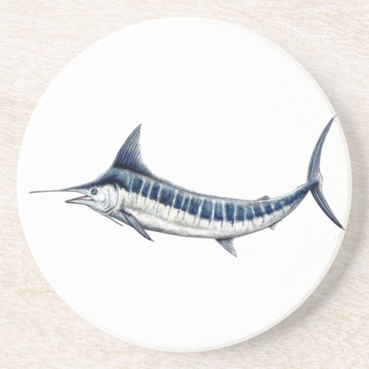 Marlin azul-redbubble zandsteen onderzetter (Voorkant)