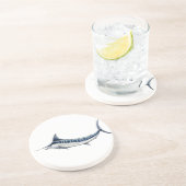 Marlin azul-redbubble zandsteen onderzetter (Zijkant)