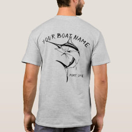Marlin Boat Name Shirt