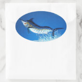 Marlin dansen ovale sticker (Tas)
