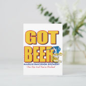 Marlin Davidsons Brewery - Kreeg Beer Briefkaart (Staand voorkant)