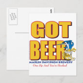 Marlin Davidsons Brewery - Kreeg Beer Briefkaart (Voorkant / Achterkant)