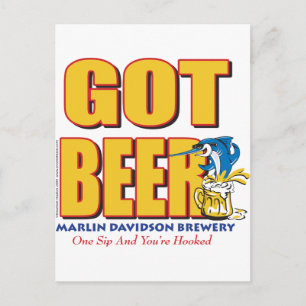 Marlin Davidsons Brewery - Kreeg Beer Briefkaart