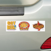 Marlin Davidsons Brewery - Kreeg Beer Bumpersticker (Op auto)