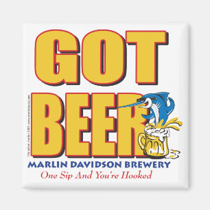 Marlin Davidsons Brewery - Kreeg Beer Magneet
