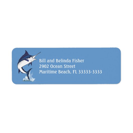 Marlin Etiket (Voorkant)