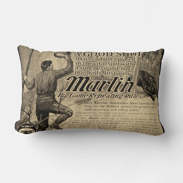  Marlin Firearms Pistool & Home Decor Pillow Kussen (Voorkant)