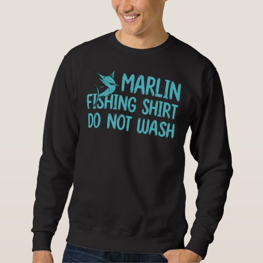Marlin Gevist outfit niet wassen spel vis marlin Trui (Voorkant)
